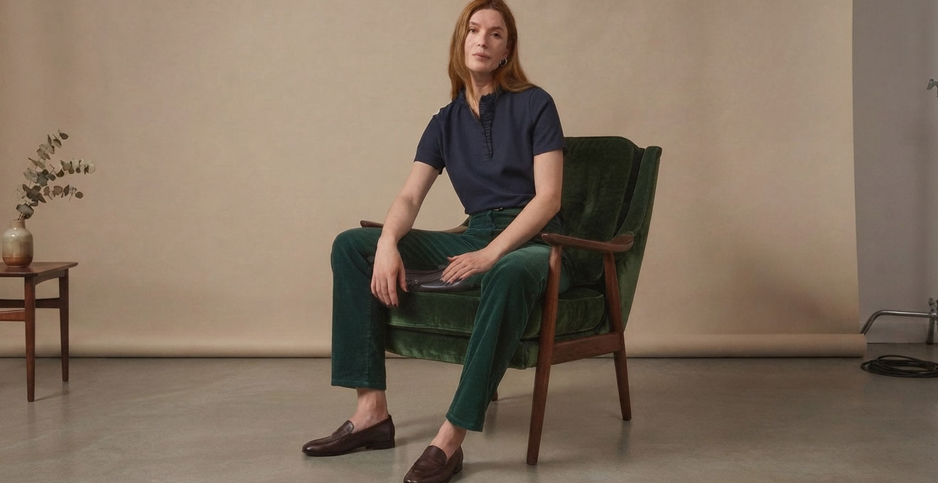 pantalon et polo en maille